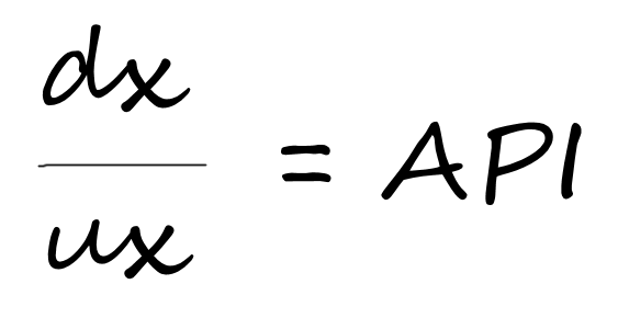 dx-over-ux-equals-api