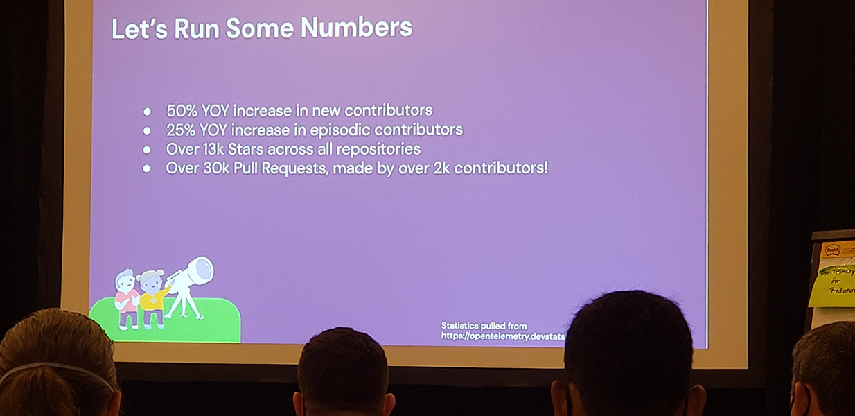 Community Update, Austin Parker, 2x growth in contributors, 3x growth in contributions. Impressive.