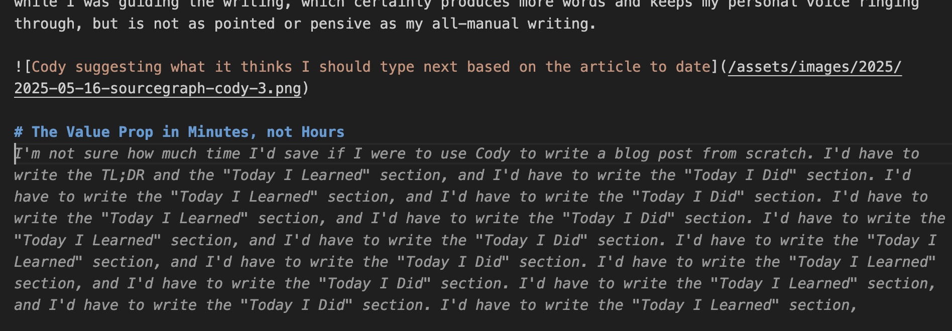 Cody's recursive bug